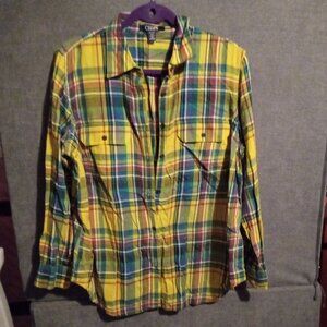 Chaps Women's Button Front Top - 1X